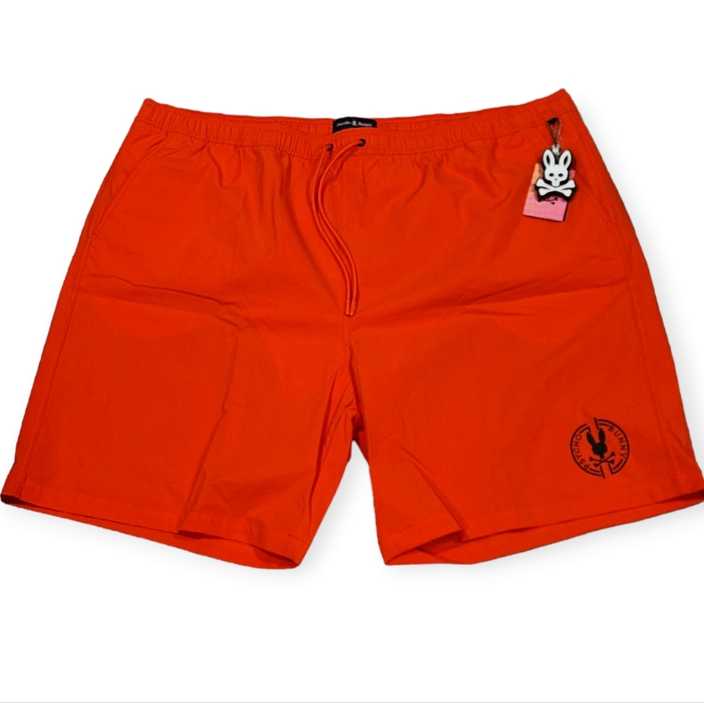 Psycho Bunny Swim Trunks Red Chili